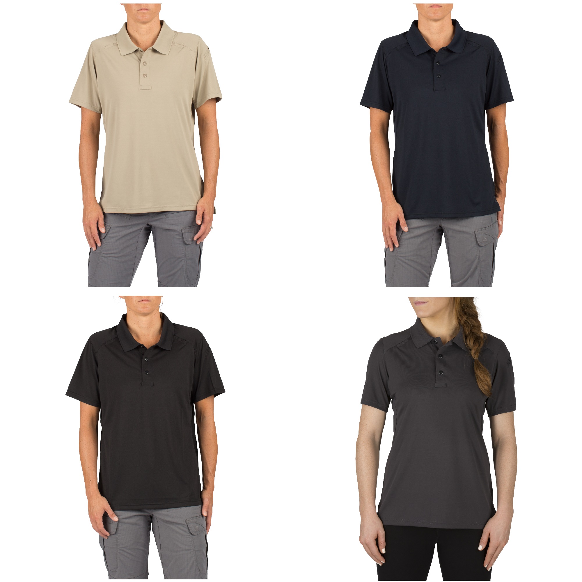 Polyester-Cotton Fabric Style 61159 5.11 Tactical Womens Class B Twill PDU Short Sleeve Shirt